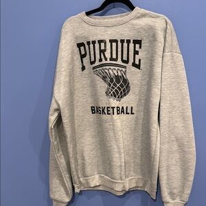 Purdue Basketball Gray Crewneck